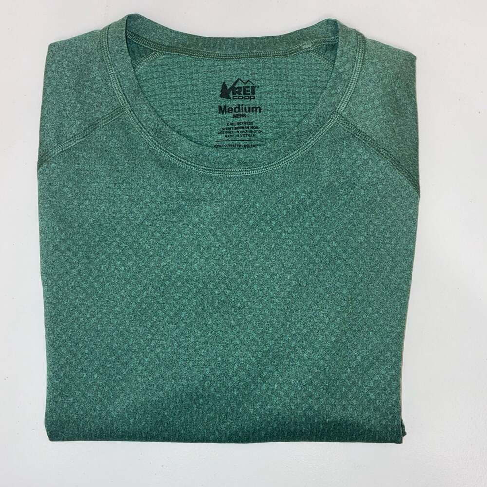 REI Men's Active Pursuits Performance T-Shirt, Green, Medium